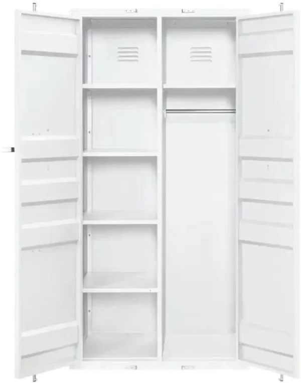 Acme Cargo Wardrobe (Double Door) in White - Image 2